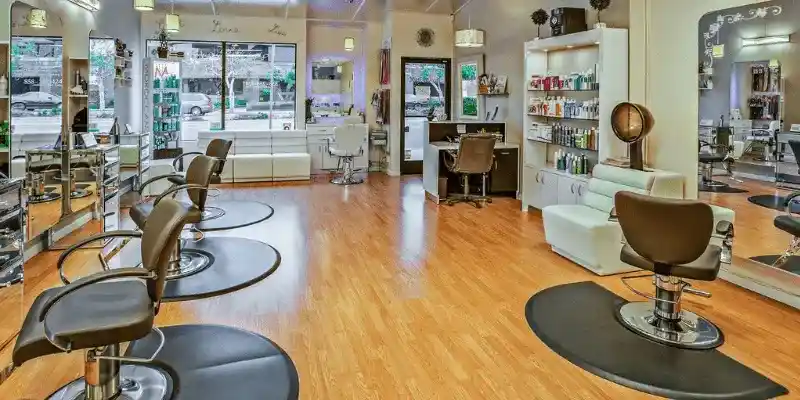 beauty salon interior design flooring